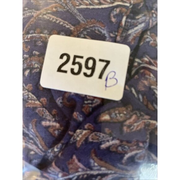 Lucky Brand Small Purple Floral V‎ Neck Boho Long Sleeve Peasant Blouse Smocked - Picture 8 of 8